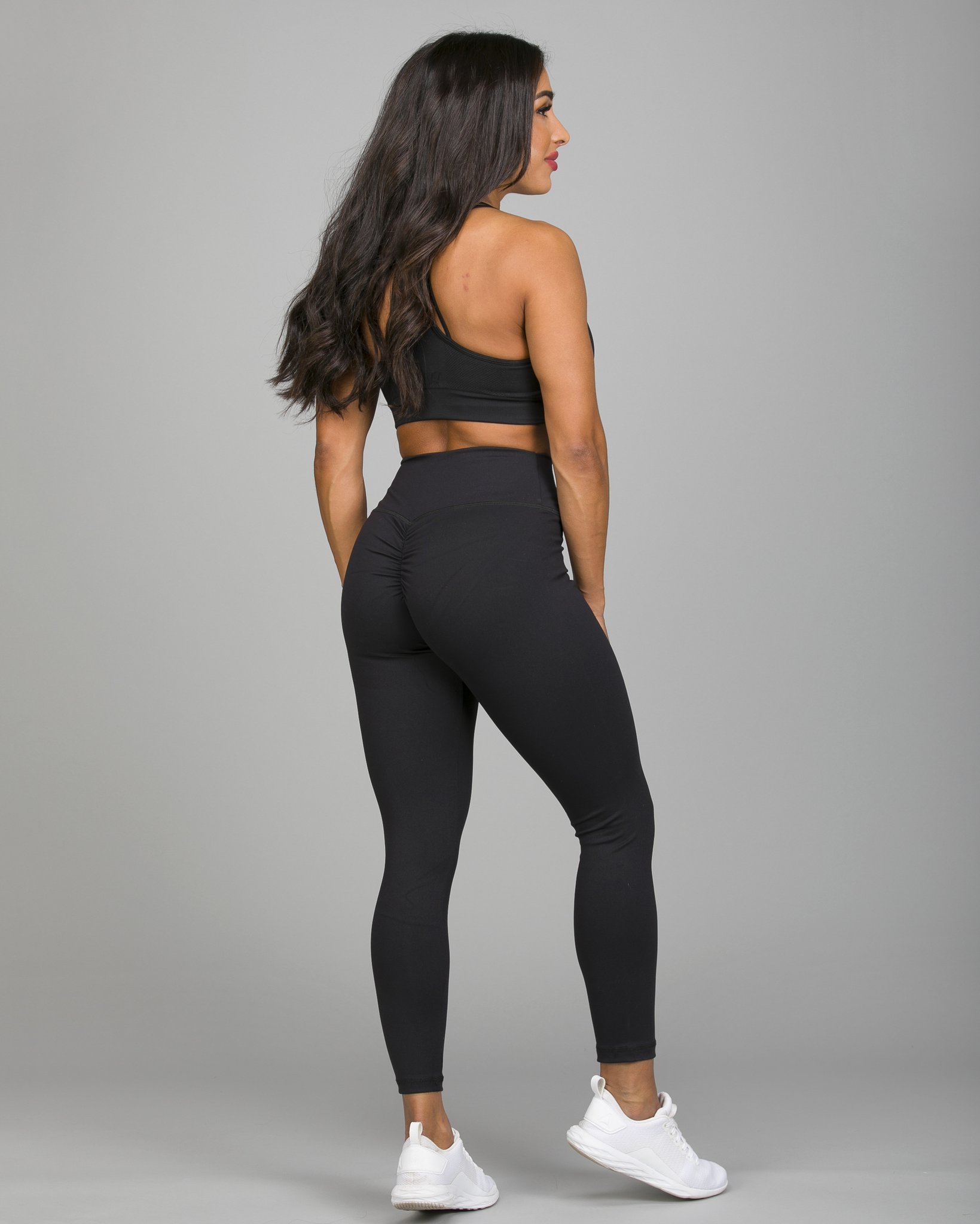 Women's High Waisted Scrunch Bum Leggings Butt Lifting Yoga Pants Gym  Sports Run | eBay