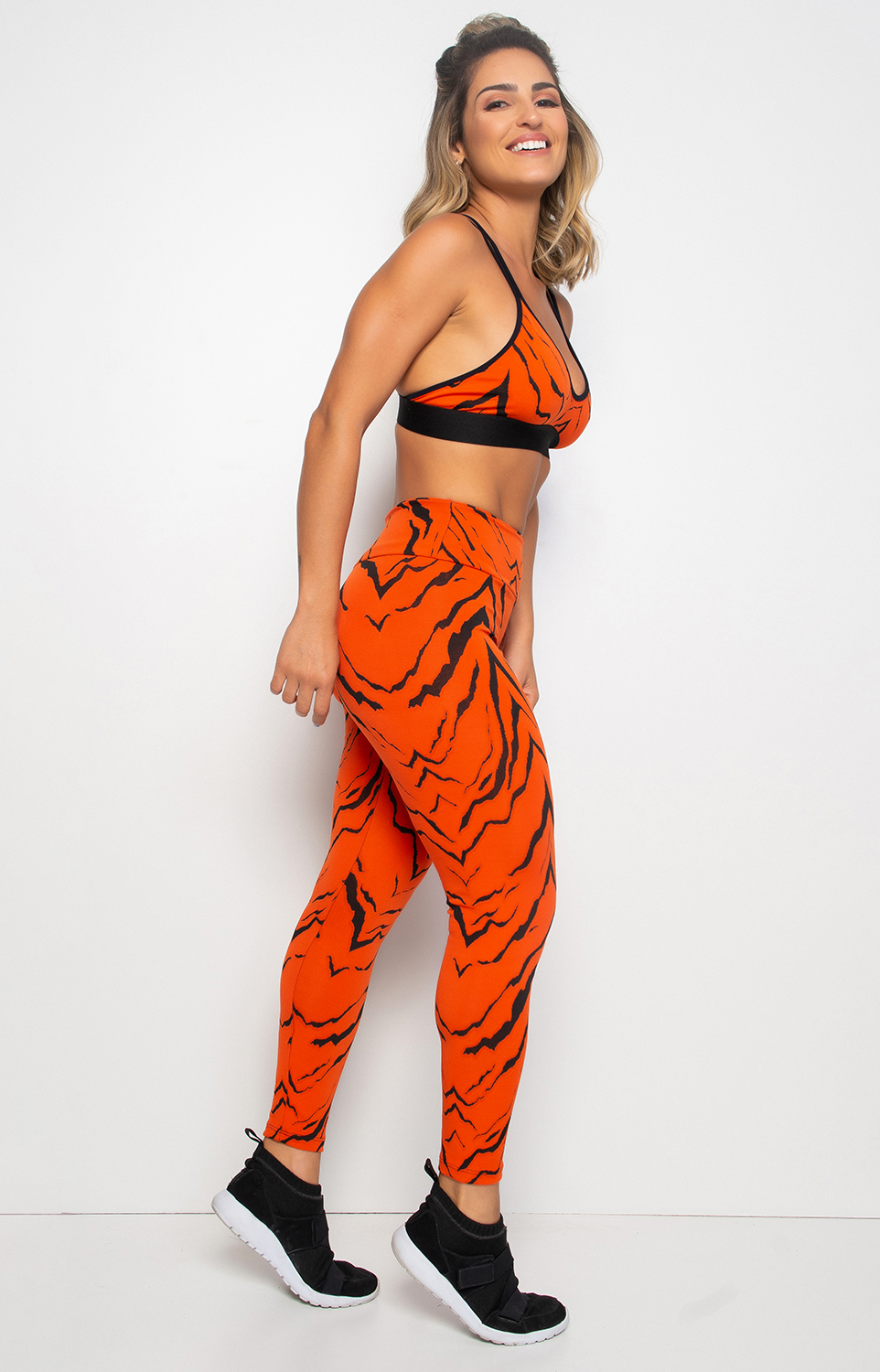 Orange Animal Printed  Unique,Brazilian gym-wear