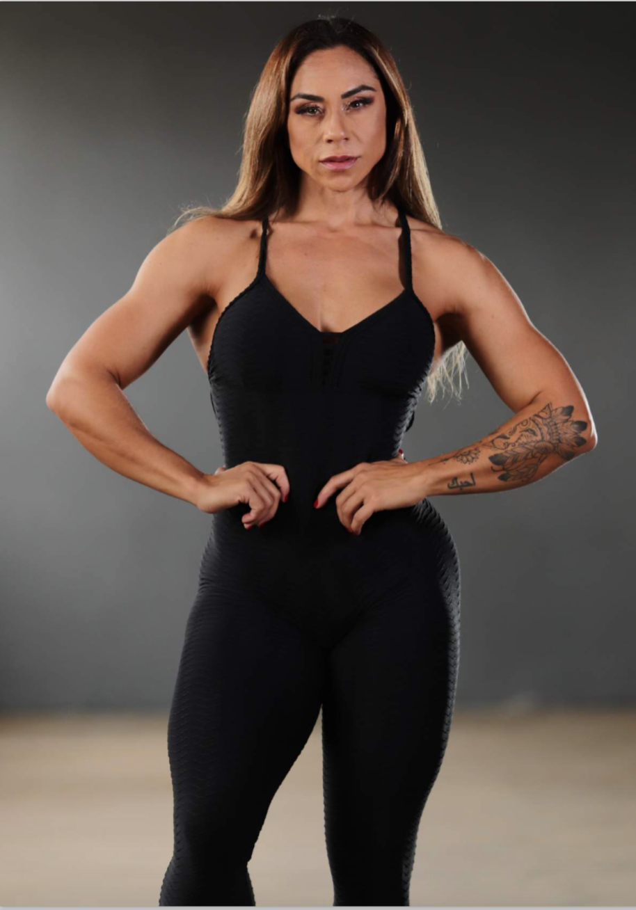 Black Jumpsuit. BrazilActiv Shop Brazilian Gym apparelBrazilActiv