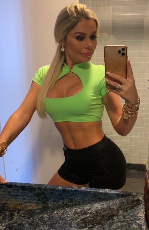 Neon Green Cropped Tee