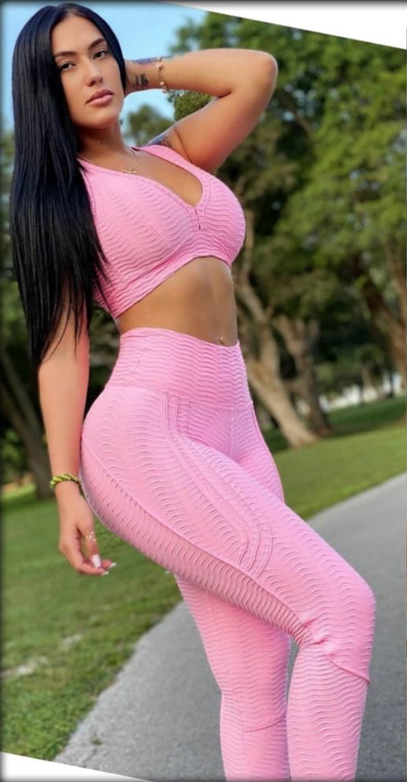 Tie-Front Leggings Hot Pink. BrazilActiv.Fashion Fitness